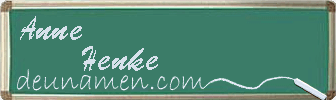 Anne Henke Visitenkarte